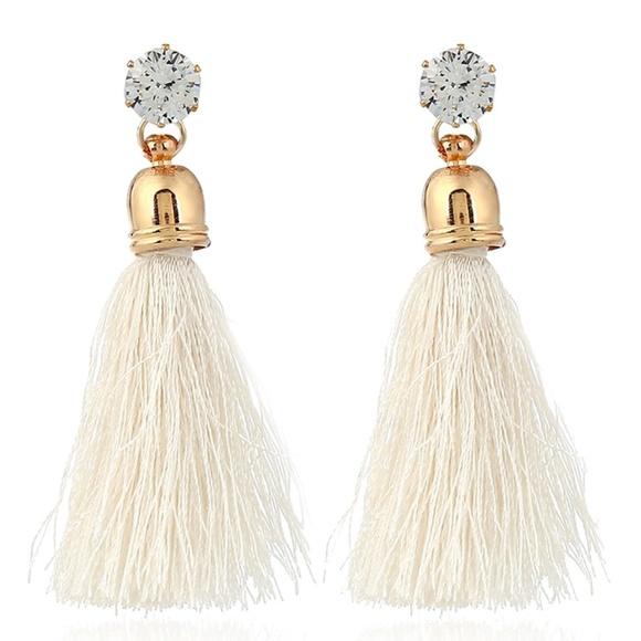 Jewelry - 🌺4/$25🌺 New Rhinestone Tassel Drop Earrings